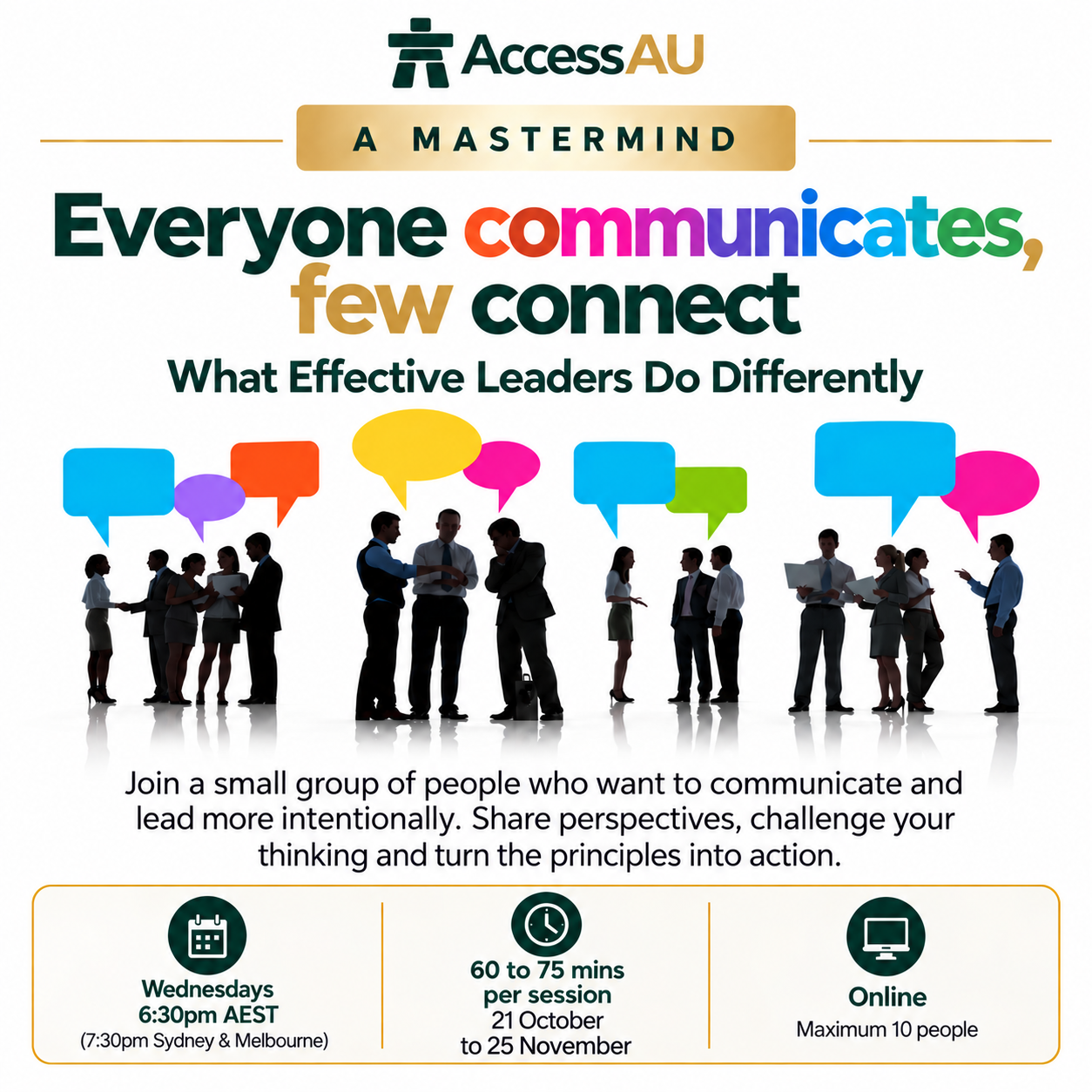 Everyone Communicates; Few Connect - Online Mastermind