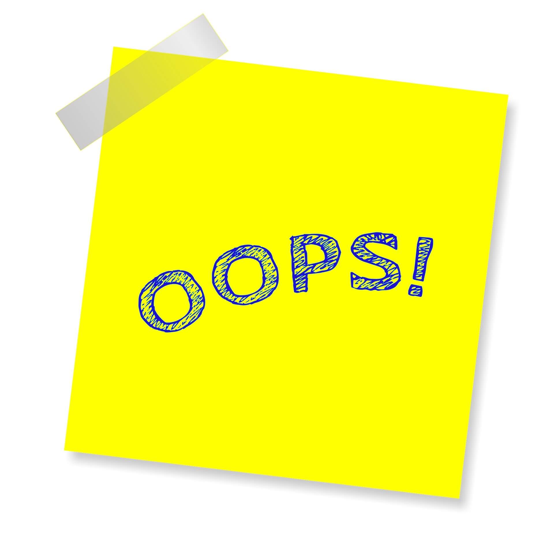 The high cost of simple mistakes