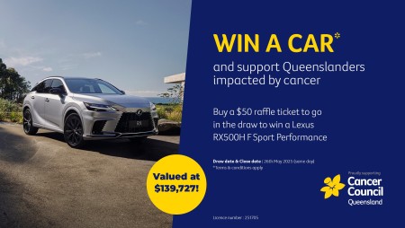Cancer Council Queensland’s Lexus for Cancer 2024 Raffle